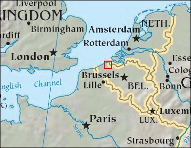 Map: Bruges