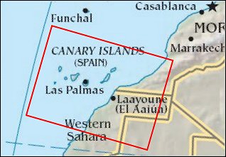 Map: Canary Islands