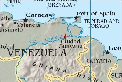 Map: Ciudad Guayana