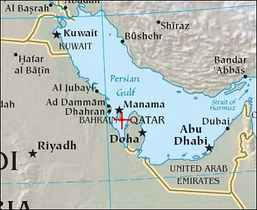 Map: Durrat Al Bahrain