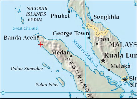 Map: Gleebruk - Tsunami Damage