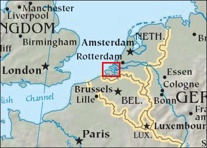 Map: Netherlands Dikes